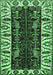 Machine Washable Persian Emerald Green Traditional Area Rugs, wshtr977emgrn