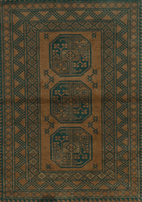 Southwestern Turquoise Country Rug, tr978turq