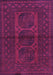 Machine Washable Southwestern Purple Country Area Rugs, wshtr978pur