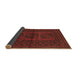 Sideview of Southwestern Brown Country Rug, tr978brn