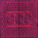 Square Southwestern Pink Country Rug, tr978pnk