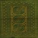 Serging Thickness of Southwestern Green Country Rug, tr978grn