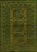 Southwestern Green Country Rug, tr978grn