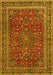 Machine Washable Persian Yellow Traditional Rug, wshtr979yw