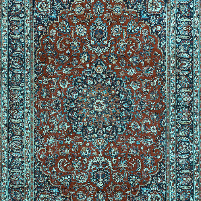 Machine Washable Persian Light Blue Traditional Rug, wshtr979lblu