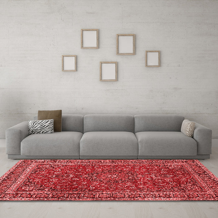 Traditional Red Washable Rugs