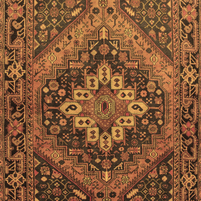 Machine Washable Persian Brown Traditional Rug, wshtr97brn