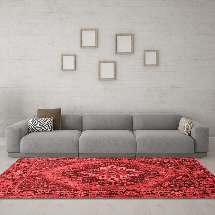 Traditional Red Washable Rugs