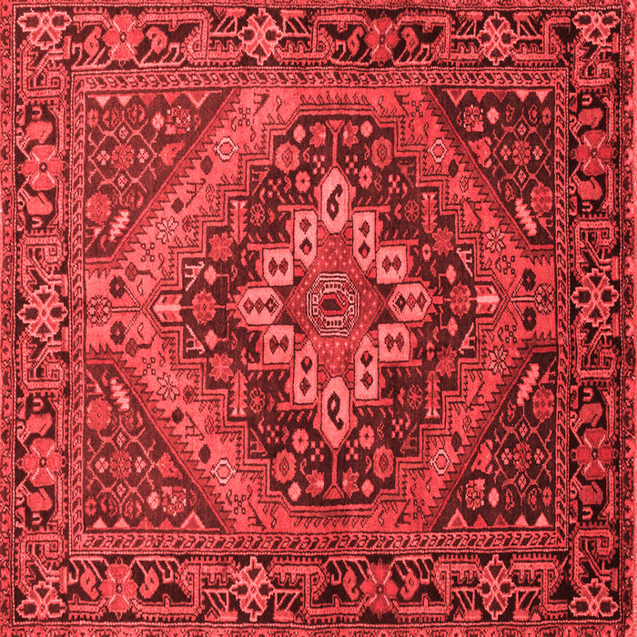 Machine Washable Persian Red Traditional Rug, wshtr97red