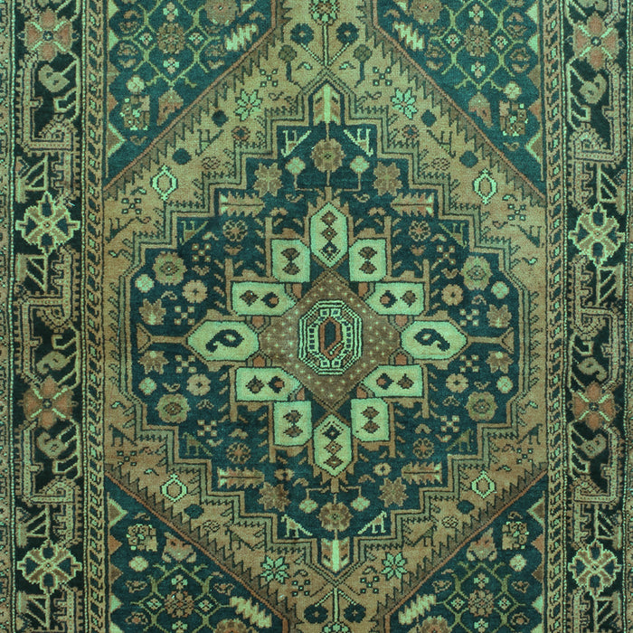 Machine Washable Persian Turquoise Traditional Area Rugs, wshtr97turq