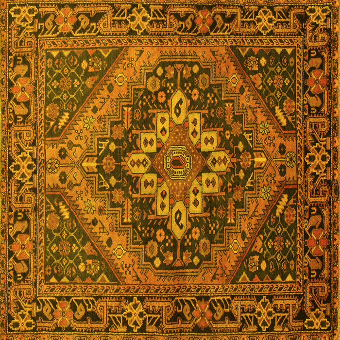 Square Persian Yellow Traditional Rug, tr97yw