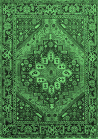 Persian Emerald Green Traditional Rug, tr97emgrn