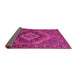Sideview of Persian Pink Traditional Rug, tr97pnk