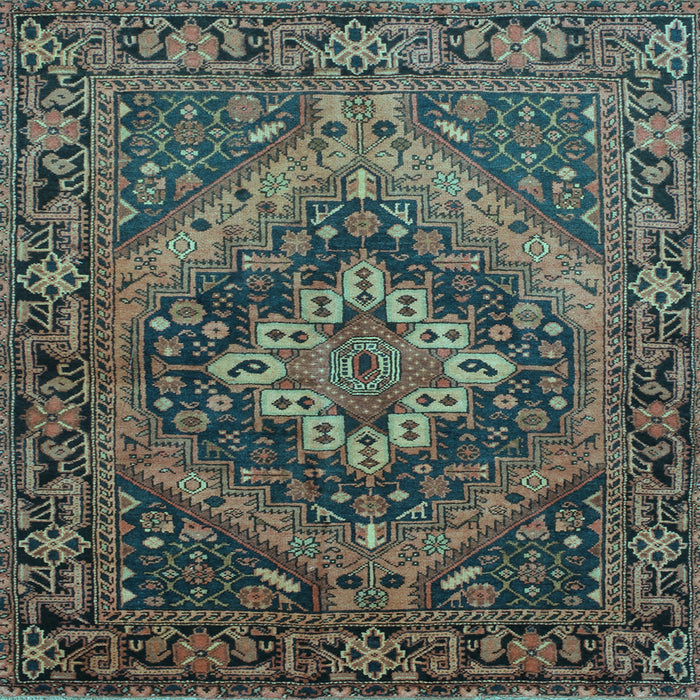 Square Persian Light Blue Traditional Rug, tr97lblu
