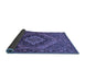 Sideview of Persian Blue Traditional Rug, tr97blu