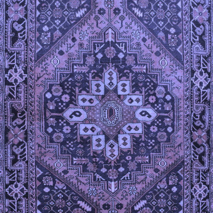 Machine Washable Persian Blue Traditional Rug, wshtr97blu