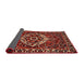 Sideview of Traditional Dark Almond Brown Persian Rug, tr980
