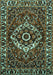 Machine Washable Persian Turquoise Traditional Area Rugs, wshtr980turq