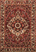 Machine Washable Persian Brown Traditional Rug, wshtr980brn