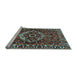 Sideview of Machine Washable Persian Light Blue Traditional Rug, wshtr980lblu