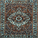 Square Persian Light Blue Traditional Rug, tr980lblu