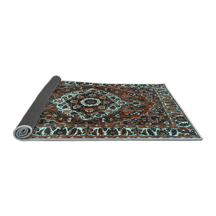 Sideview of Persian Light Blue Traditional Rug, tr980lblu