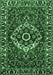Machine Washable Persian Emerald Green Traditional Area Rugs, wshtr980emgrn