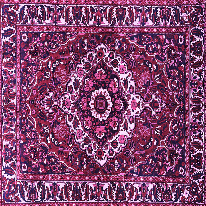 Square Persian Purple Traditional Rug, tr980pur