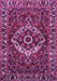 Machine Washable Persian Purple Traditional Area Rugs, wshtr980pur