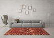 Machine Washable Persian Orange Traditional Area Rugs in a Living Room, wshtr980org