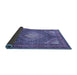 Sideview of Persian Blue Traditional Rug, tr981blu