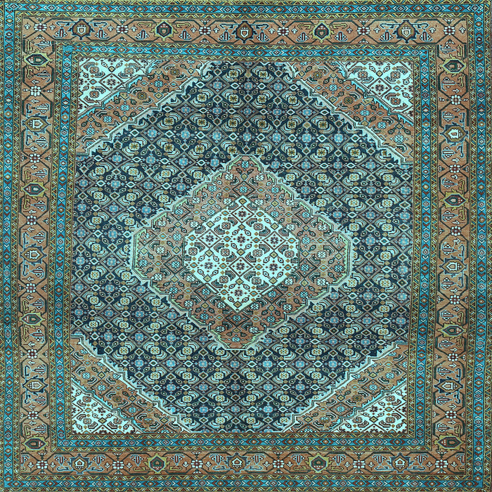 Square Persian Light Blue Traditional Rug, tr981lblu