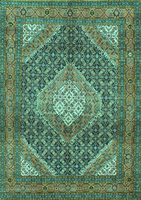 Persian Turquoise Traditional Rug, tr981turq