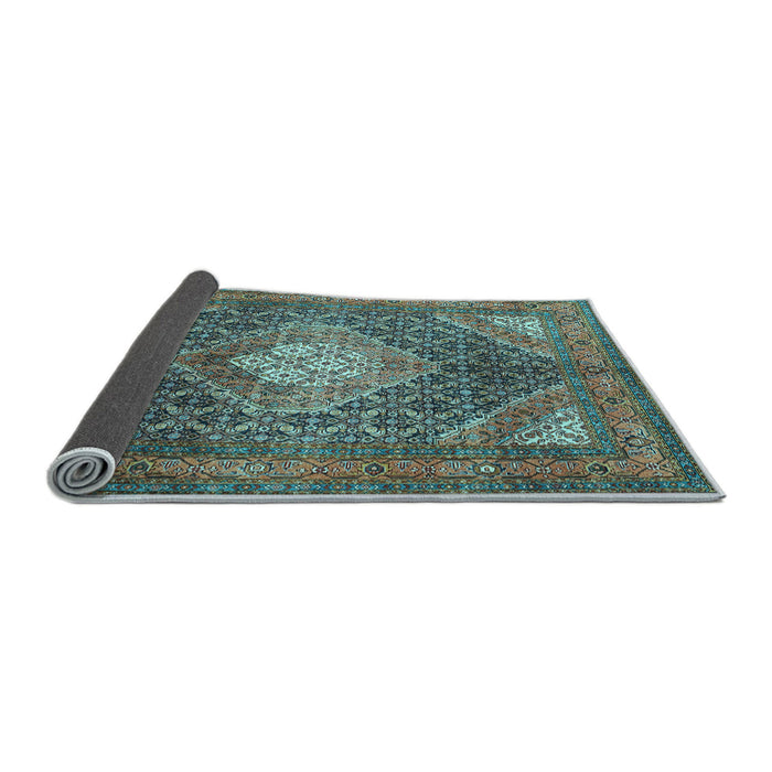 Sideview of Persian Light Blue Traditional Rug, tr981lblu