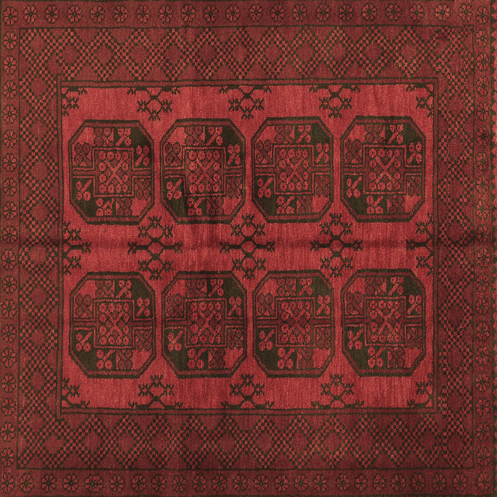 Square Persian Brown Traditional Rug, tr982brn