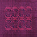 Square Persian Purple Traditional Rug, tr982pur