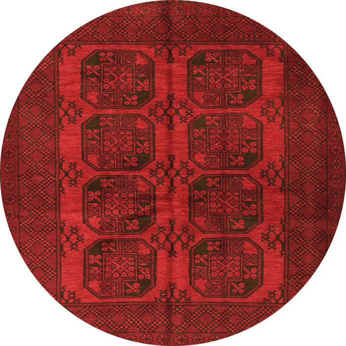 Square Persian Orange Traditional Rug, tr982org