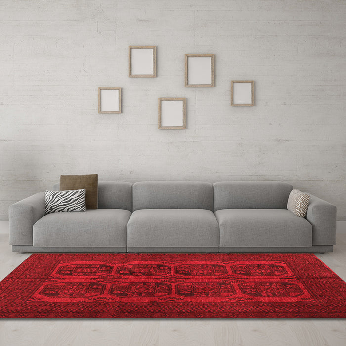 Traditional Red Washable Rugs