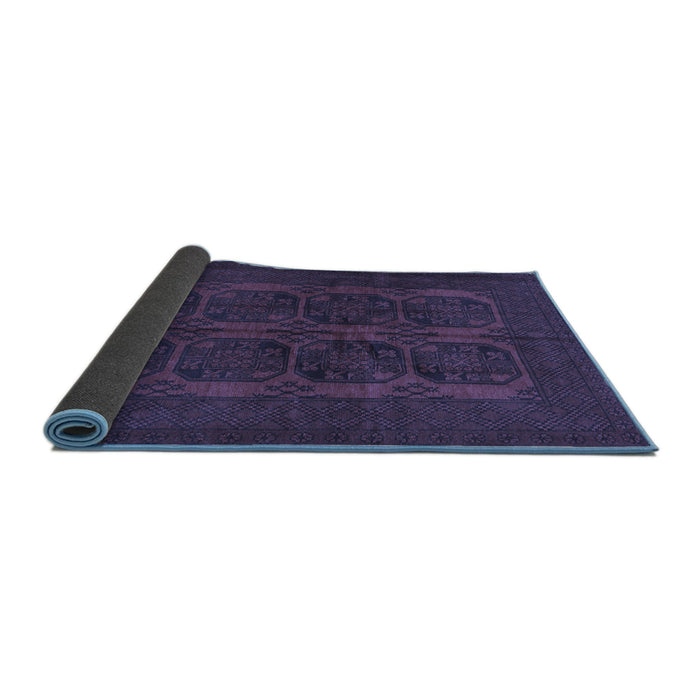 Sideview of Persian Blue Traditional Rug, tr982blu