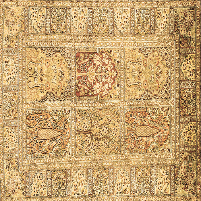 Square Machine Washable Persian Brown Traditional Rug, wshtr983brn