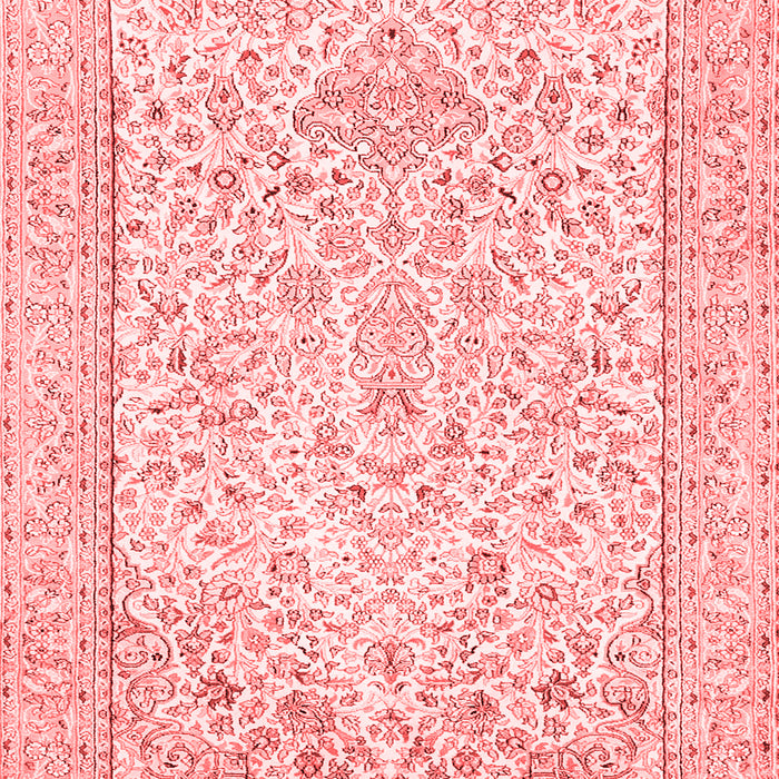 Machine Washable Persian Red Traditional Rug, wshtr984red