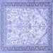 Square Persian Blue Traditional Rug, tr985blu