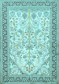 Persian Light Blue Traditional Rug, tr985lblu