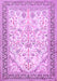 Machine Washable Persian Purple Traditional Area Rugs, wshtr985pur