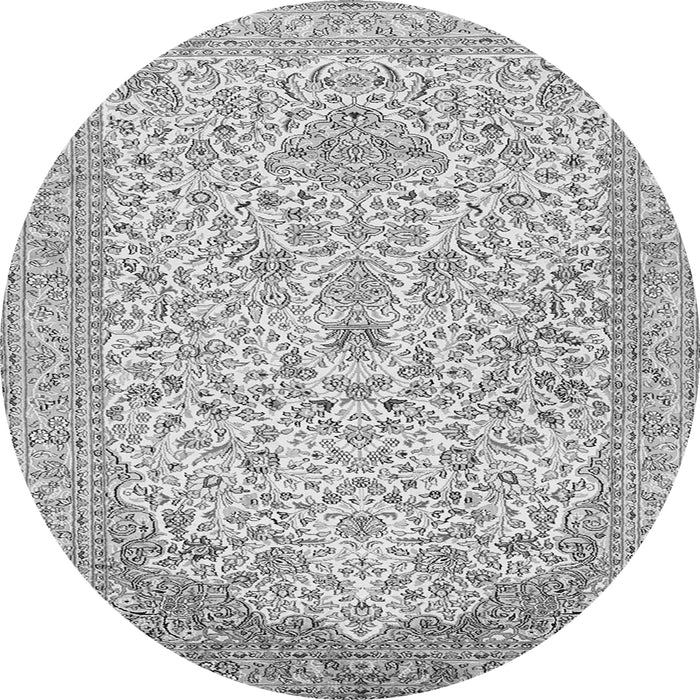 Square Persian Gray Traditional Rug, tr986gry