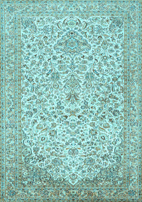 Persian Light Blue Traditional Rug, tr986lblu