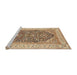 Sideview of Machine Washable Traditional Sienna Brown Rug, wshtr987