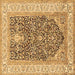 Square Animal Brown Traditional Rug, tr987brn