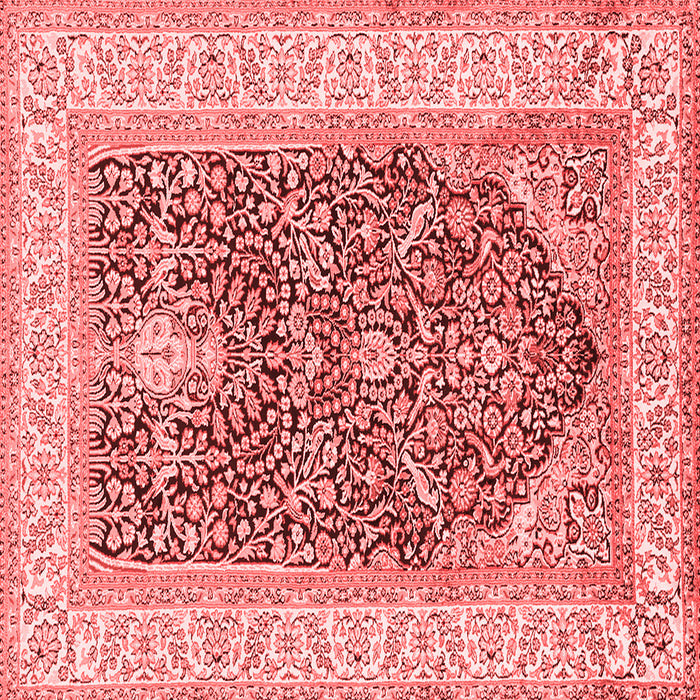 Machine Washable Animal Red Traditional Rug, wshtr987red