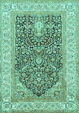 Animal Turquoise Traditional Rug, tr987turq